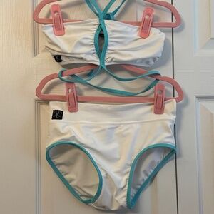 Kandi kouture white two piece set